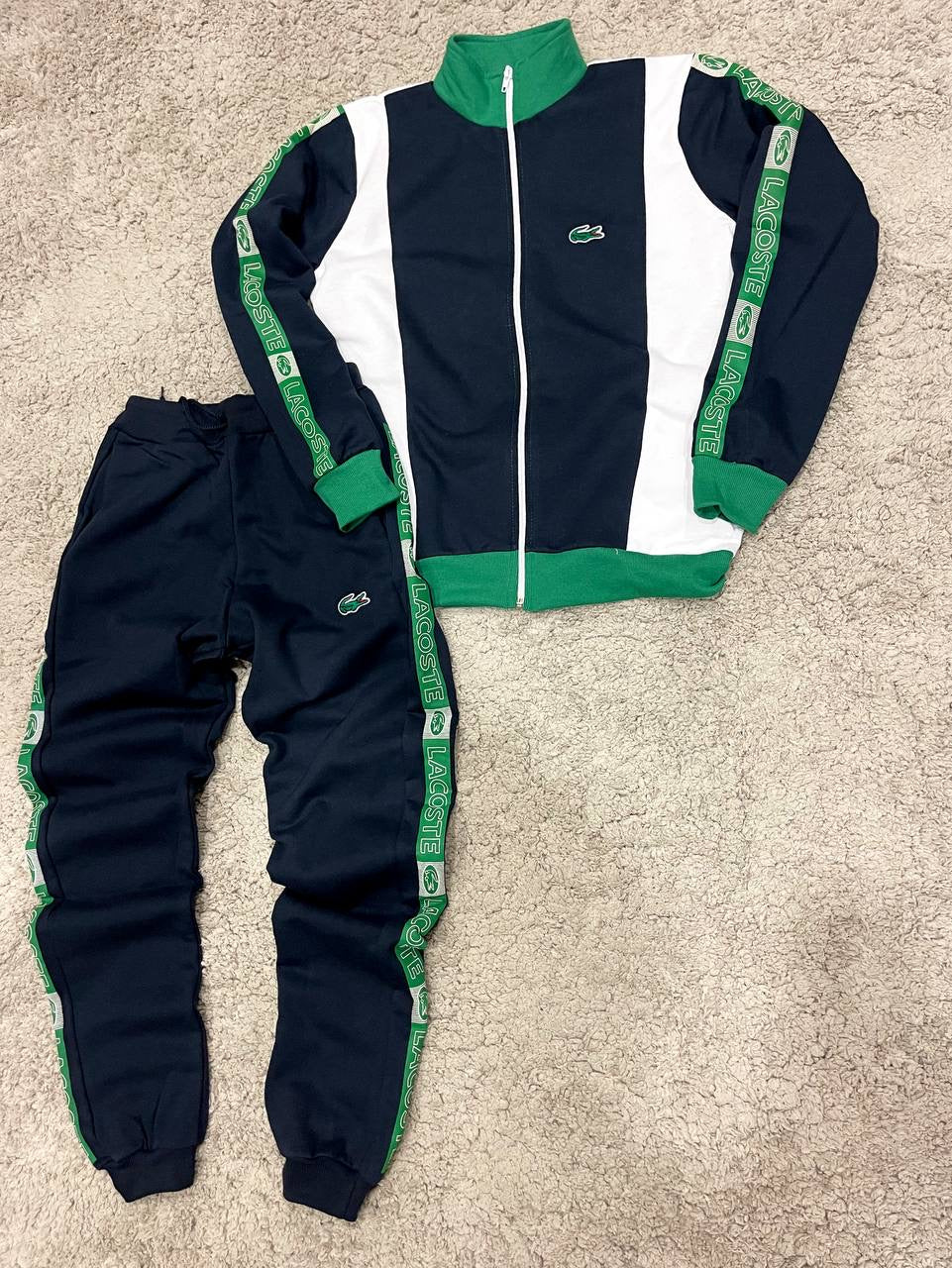 Chándal lacoste (Negro/Azul) "Baja calidad"