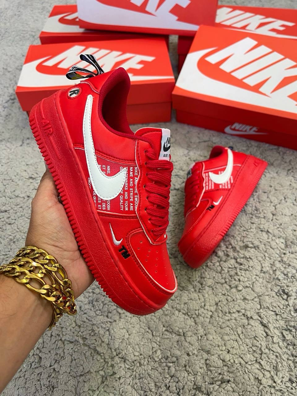AIR FORCE 1 TM (roja ) "calidad MEDIA"
