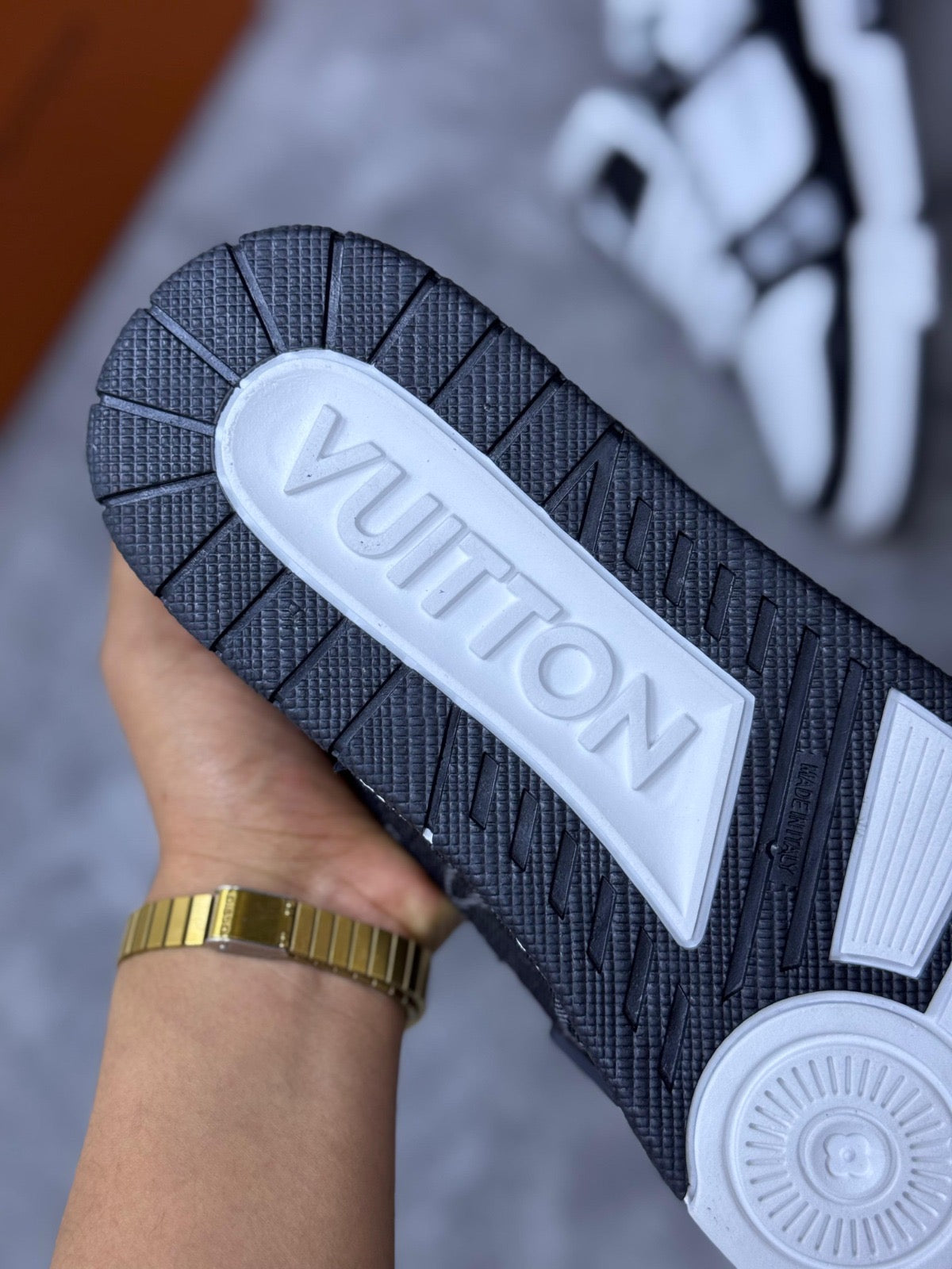 Louis Vuitton LV Trainer negra y blanca