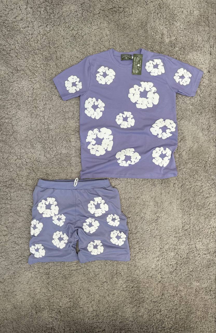 Conjunto corto DENIM TEARS (morado)