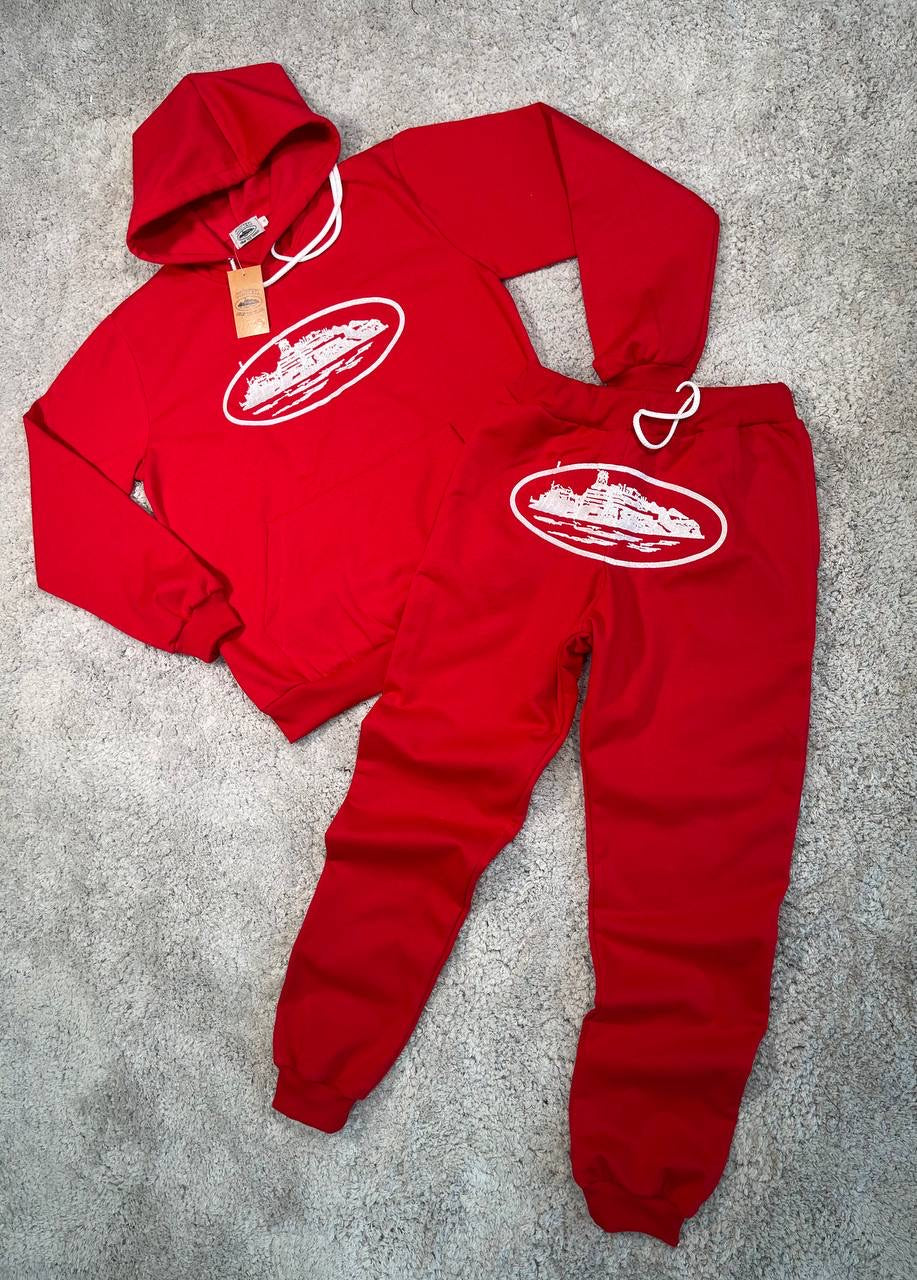 Chándal Corteiz (Rojo) "Baja calidad"